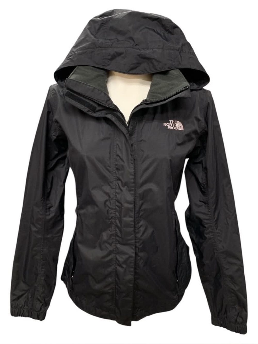 The North Face Women's Black Hooded Rain Jacket Size M